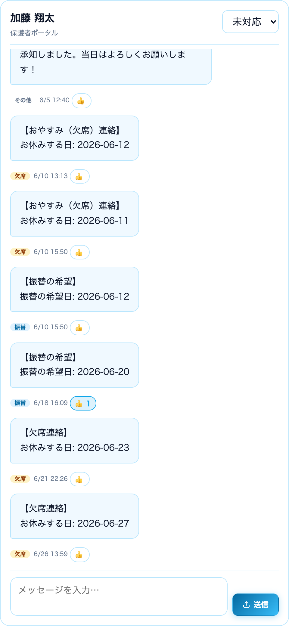 人ごとのトーク